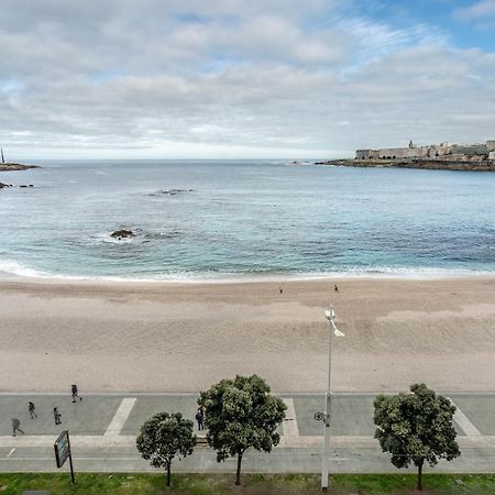 Apartamento En Primera Linea De Playa Riazor A Coruña Exteriör bild