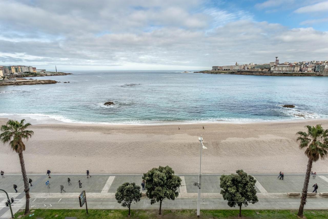 Apartamento En Primera Linea De Playa Riazor A Coruña Exteriör bild